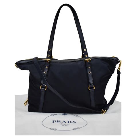 prada nylon tote shoulder bag